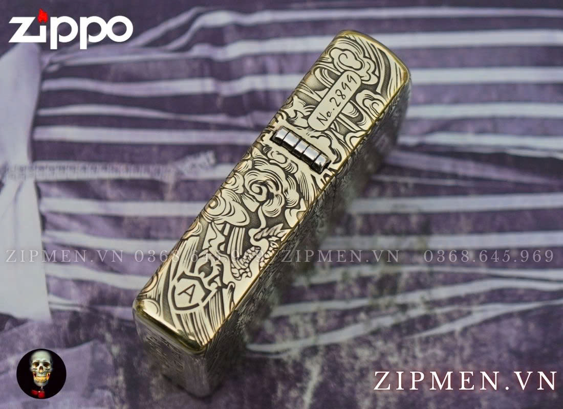 zippo USA chính hãng khắc hình Quan Vân Trường