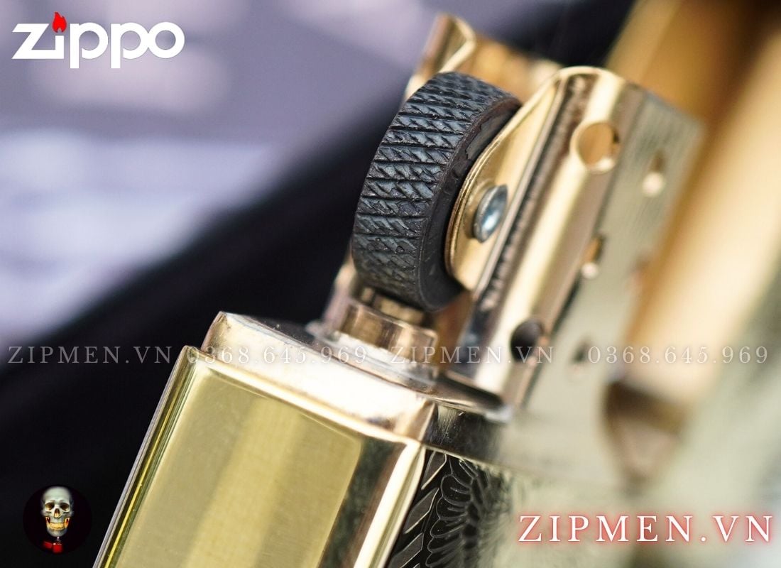Zippo armor khắc nổi chủ đề Đại Bàng Mỹ Limited