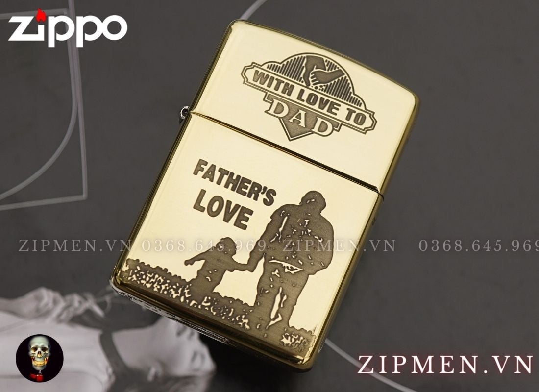Bật lửa zippo armor chủ đề cha con limited edition