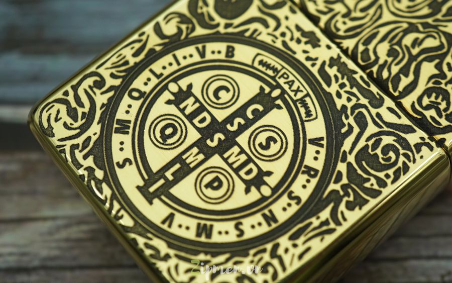Hoạ tiết Zippo khắc chìm sâu