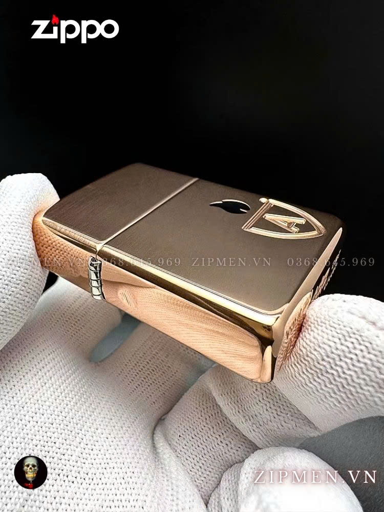 zippo armor coty 2023 đồng đỏ nguyên khối