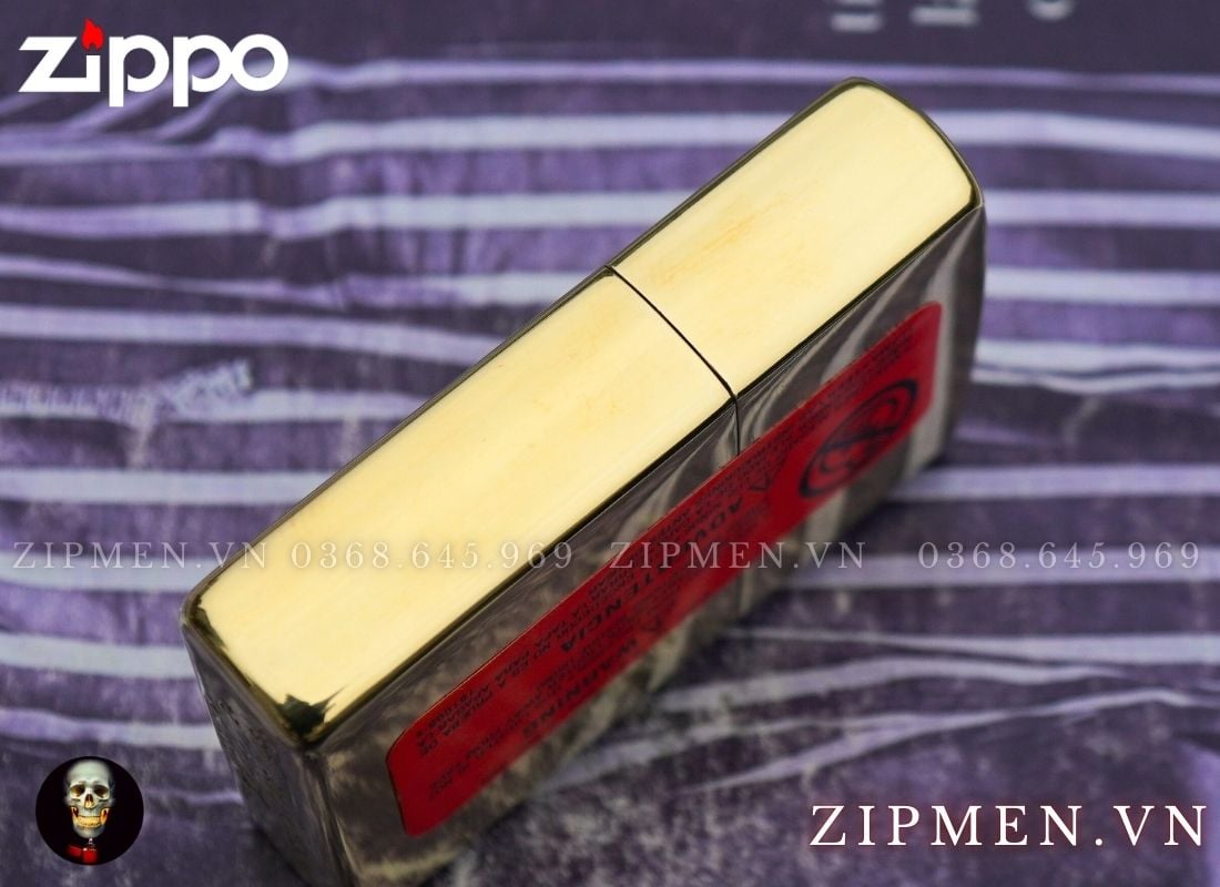 Zippo Windproof đồng thau logo zippo giá rẻ