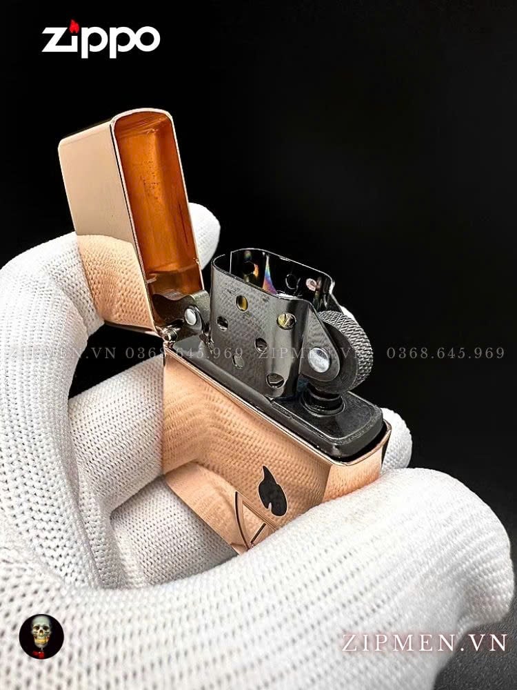 zippo armor coty 2023 đồng đỏ nguyên khối
