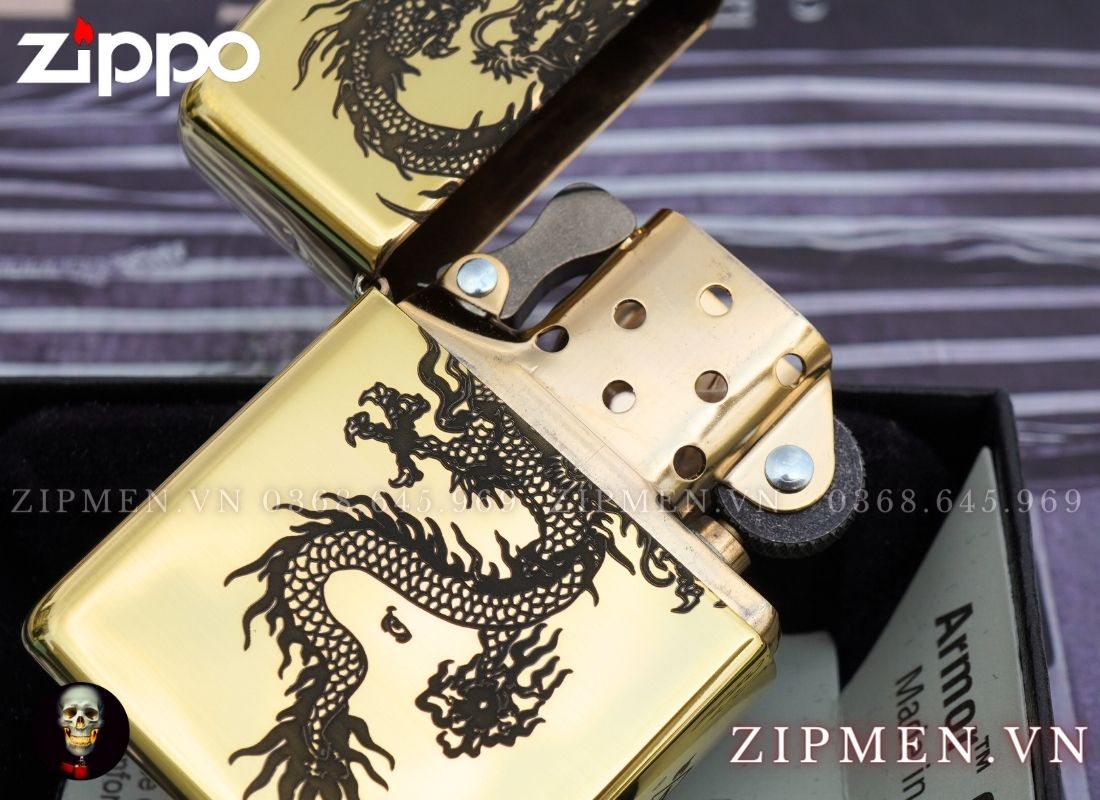 zippo armor hình con rồng