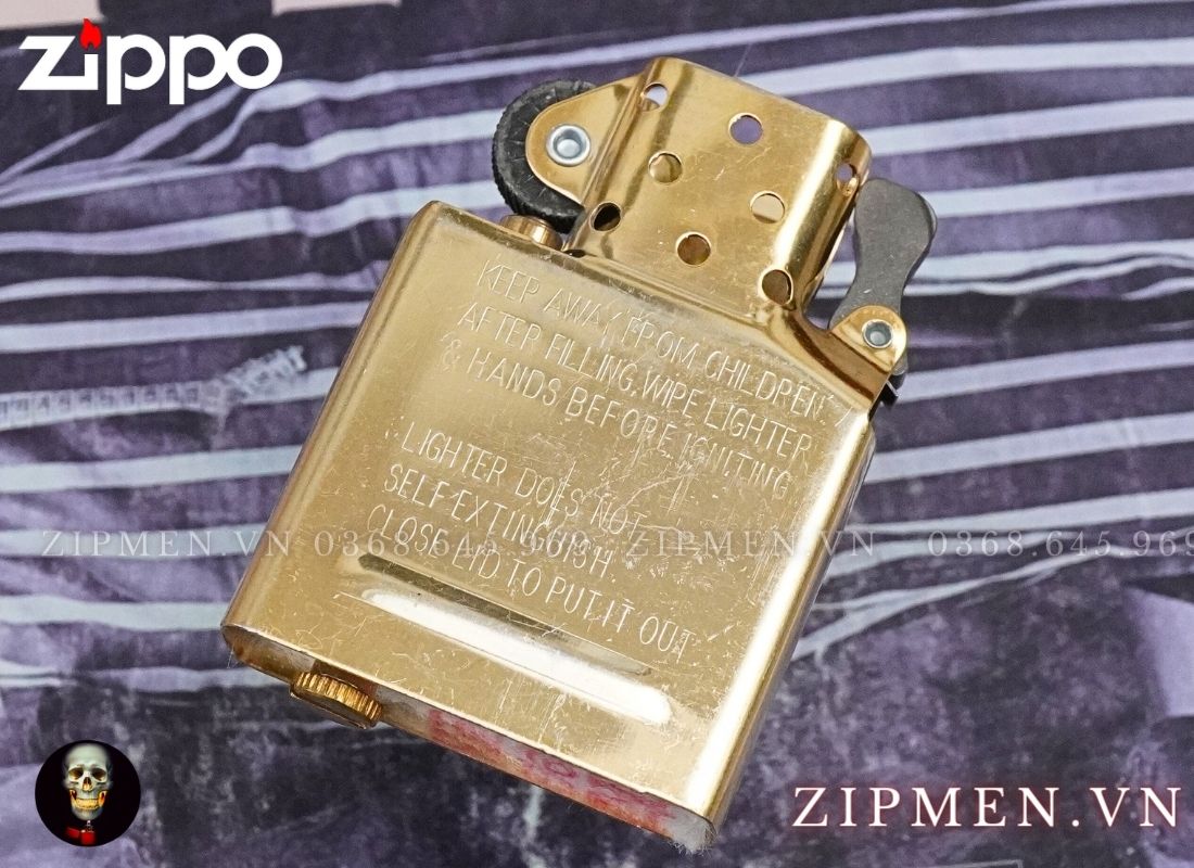 Bật lửa zippo USA khắc CNC chữ tâm câu thơ