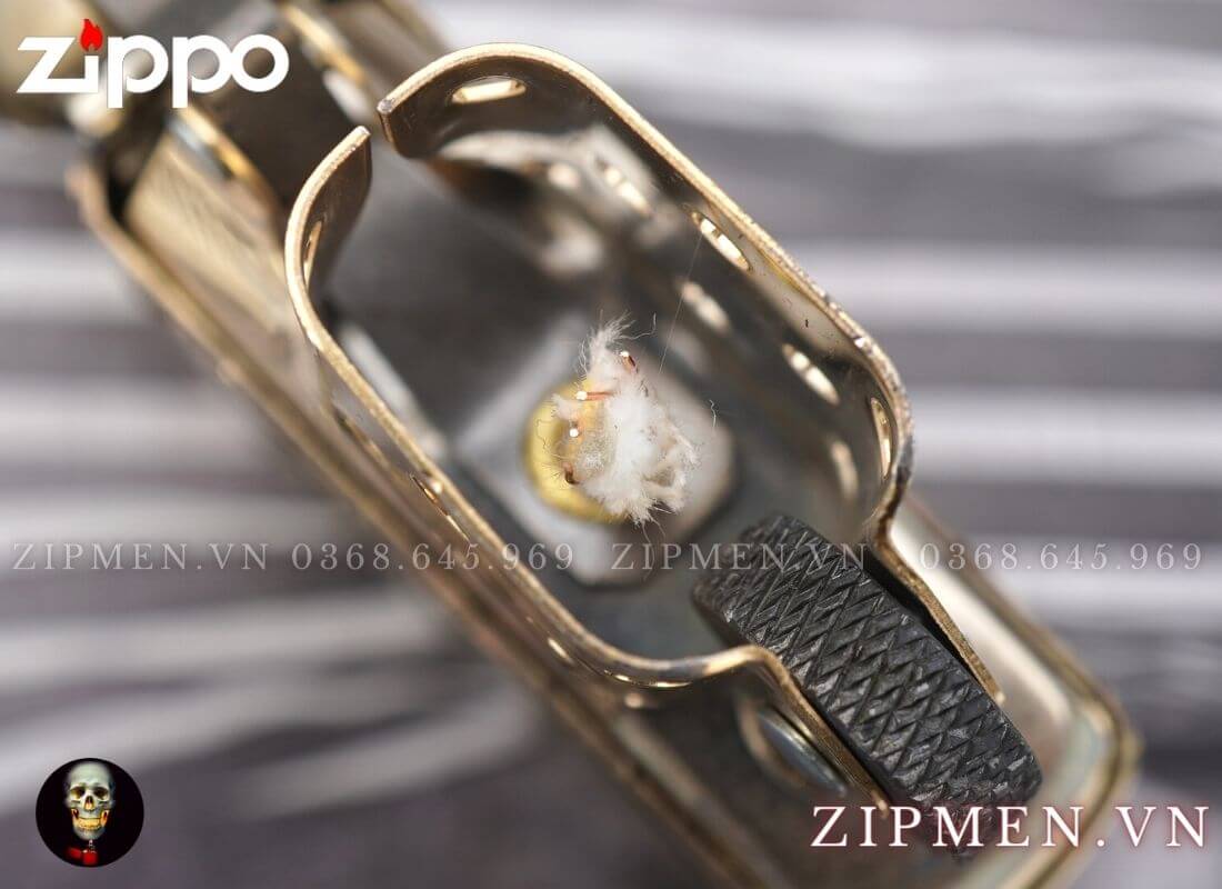 zippo khắc nổi 3d hình con voi