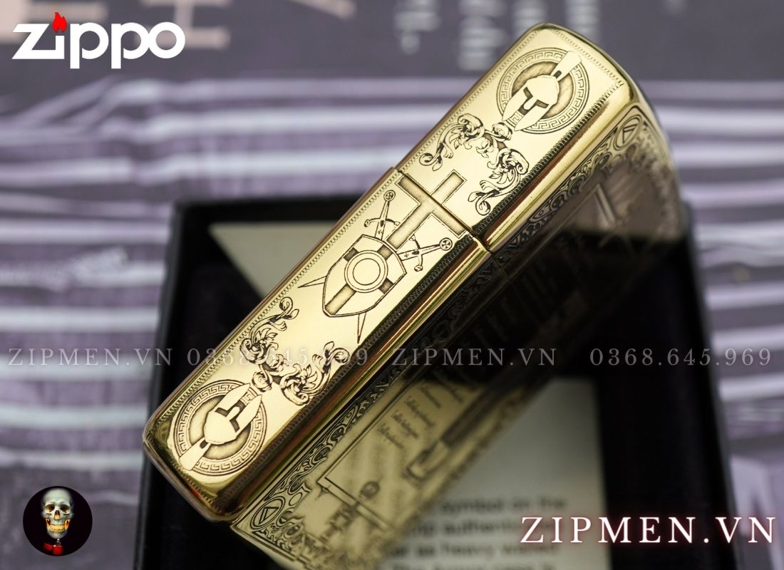zippo USA Armor hiệp sỹ trung cổ God Wills It