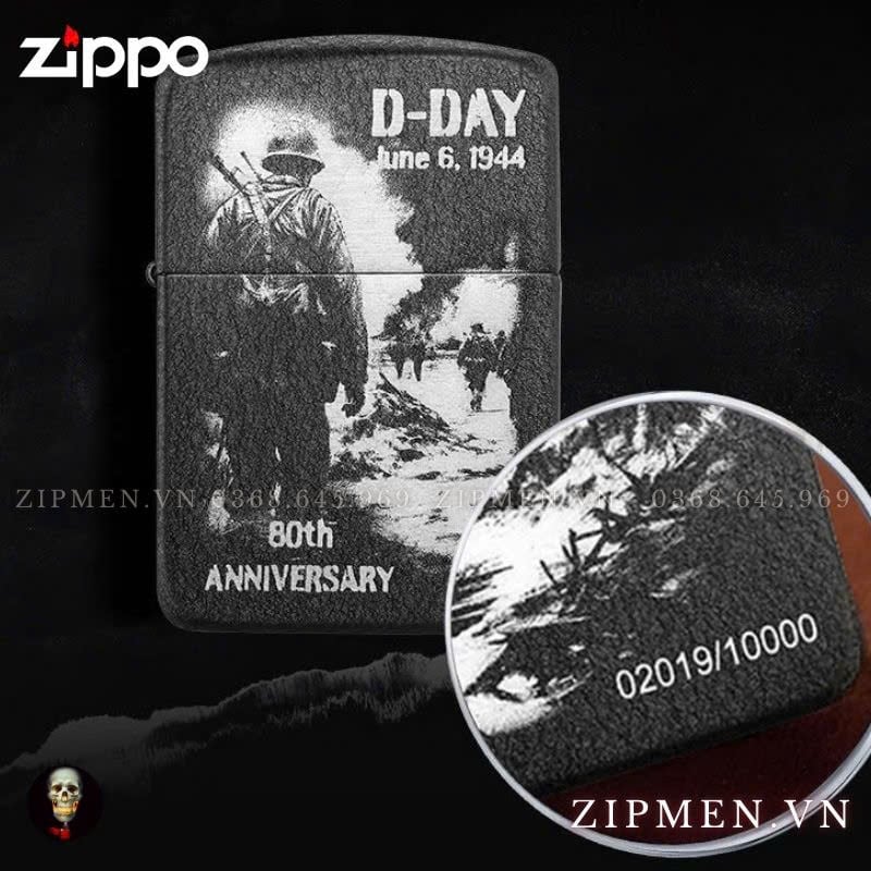 Bật lửa Zippo USA cao cấp limited D-DAY 80th Anniversary Collectible