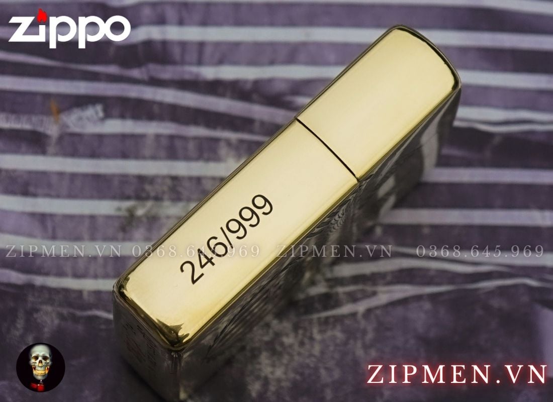 Zippo armor khắc nổi chủ đề Đại Bàng Mỹ Limited