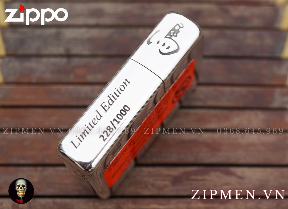 Zippo armor bạc khối mã đáo thành công