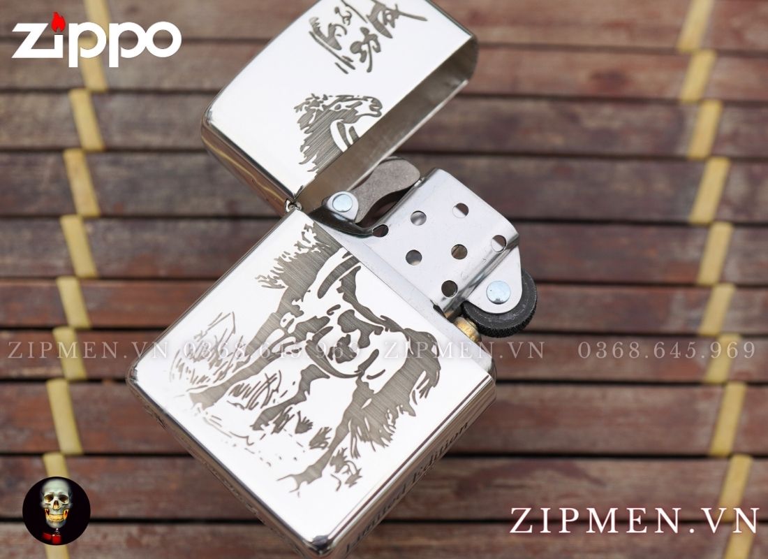 Zippo armor bạc khối mã đáo thành công
