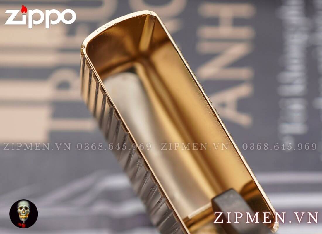 Zippo mạ vàng 18k chính hãng