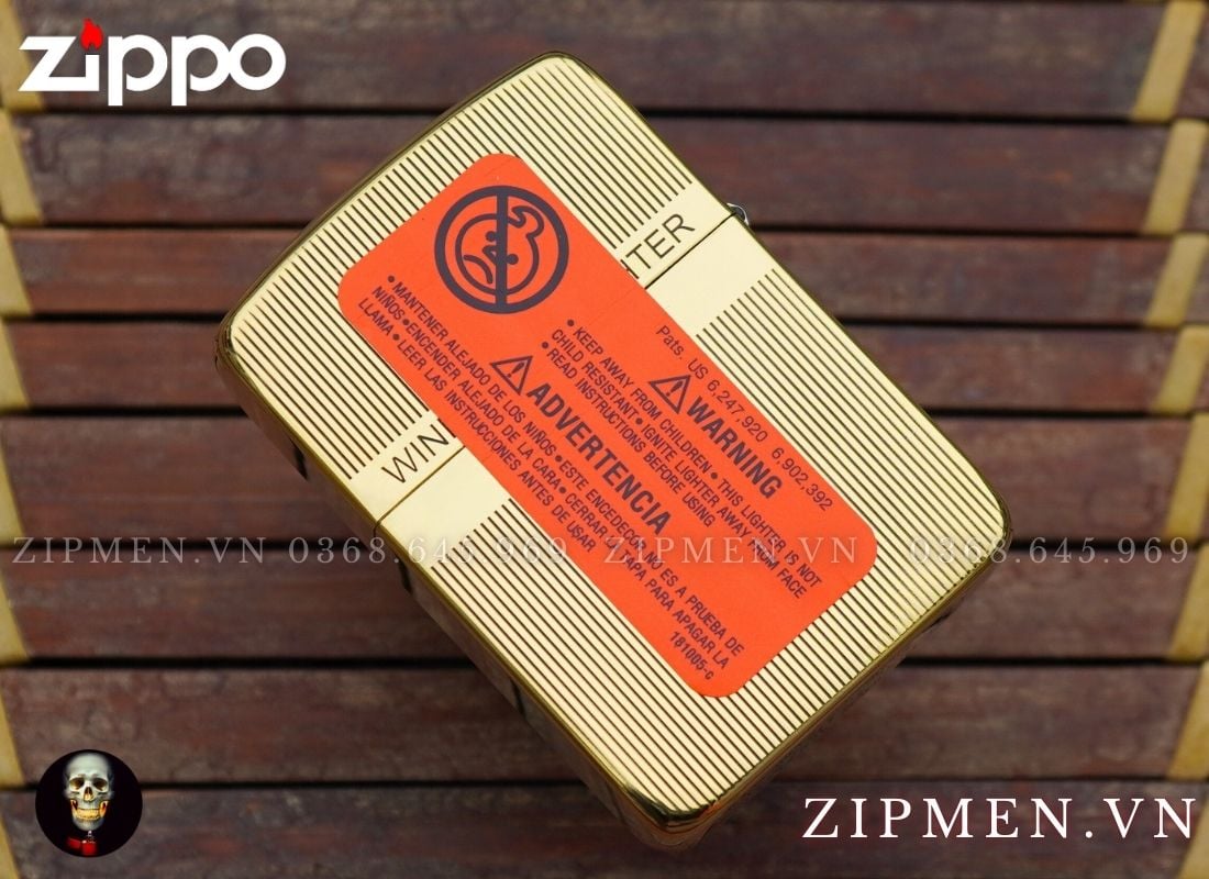 Hộp quẹt zippo replica 1941 kẻ sọc dưa Windproof Lighter