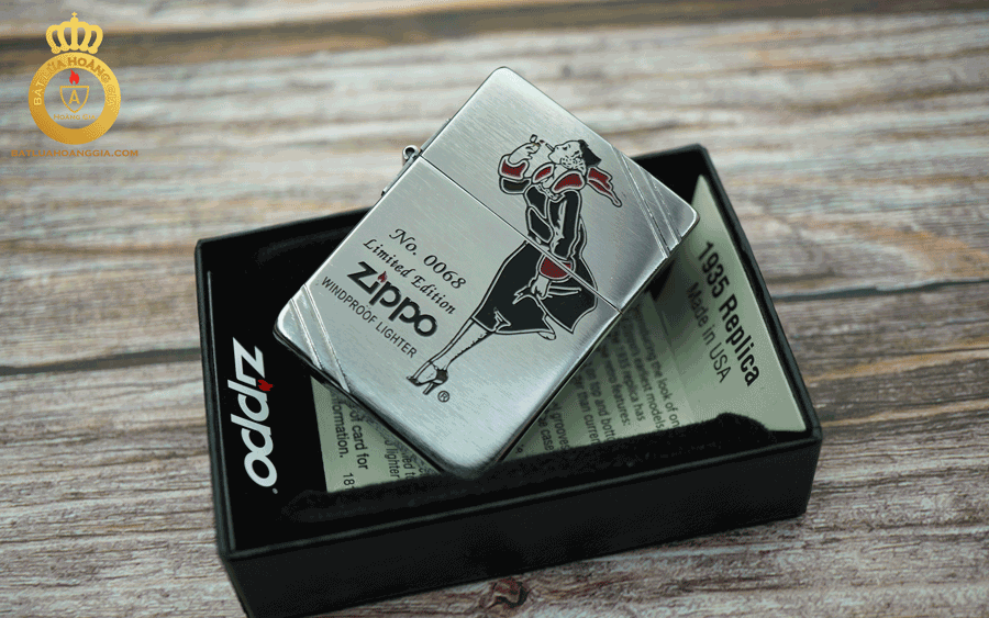 hộp quẹt zippo replica tái bản 1935