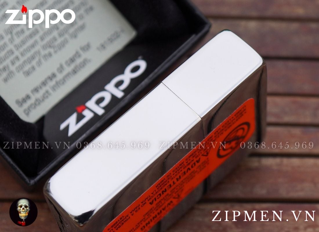 zippo replica 1935 chính hãng USA màu trắng nhám