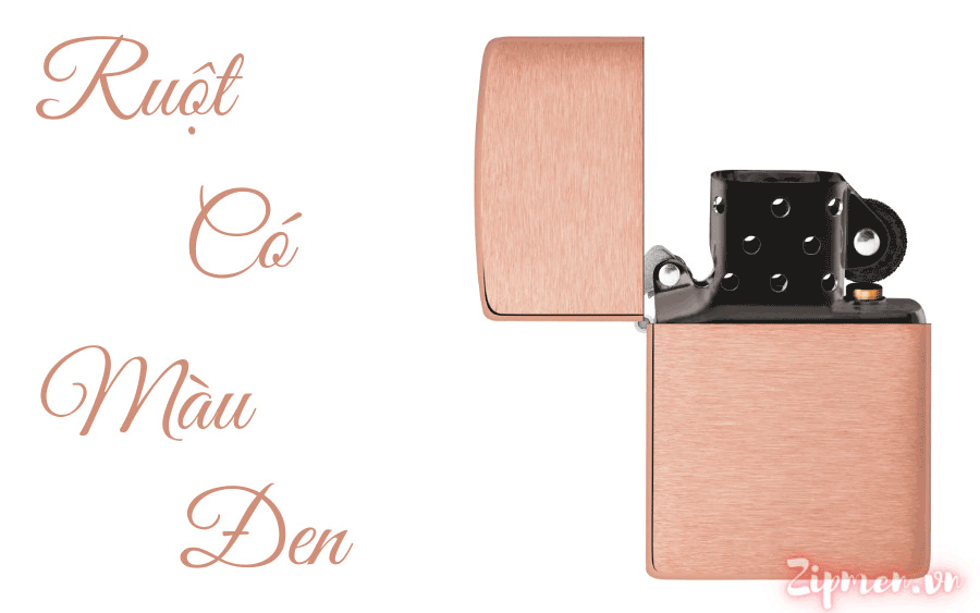 Ruột Zippo làm từ đồng đỏ có màu đen
