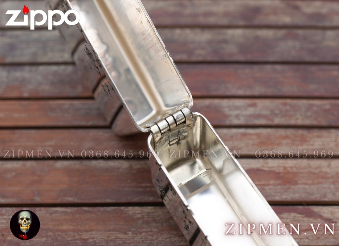 Zippo armor bạc khối mã đáo thành công