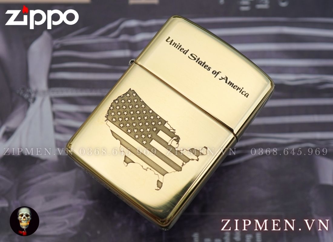 Zippo Armor bản đồ nước Mỹ
