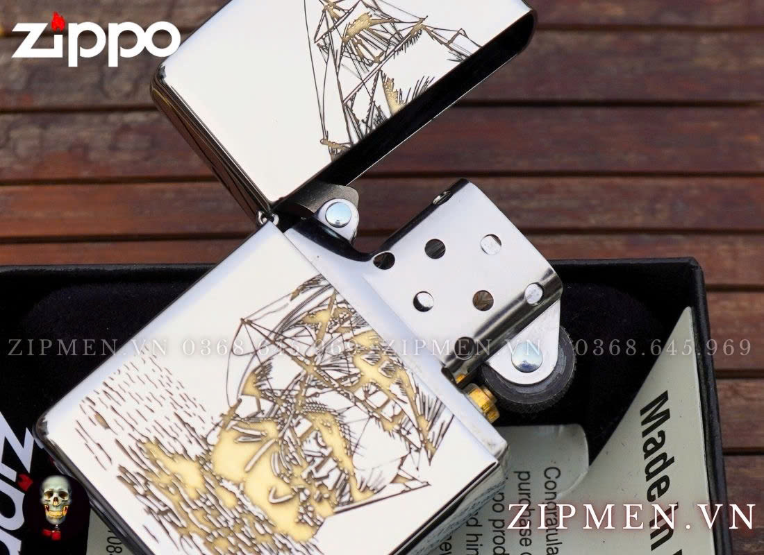 Bật lửa zippo usa chủ đề thuận buồm xuôi gió
