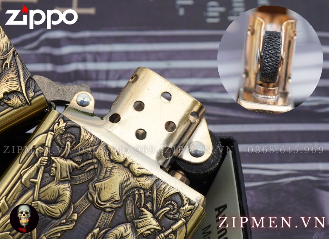Zippo Armor xuất Nhật chủ đề cung Ma Kết