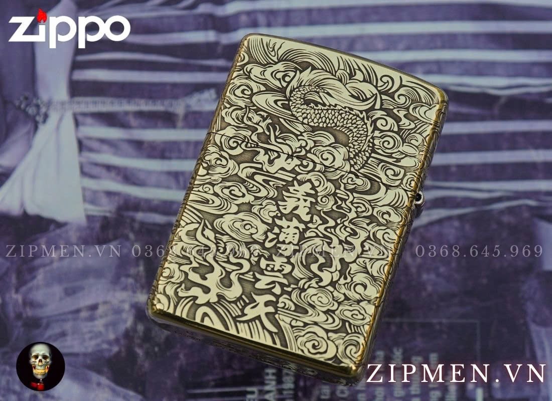 zippo USA chính hãng khắc hình Quan Vân Trường