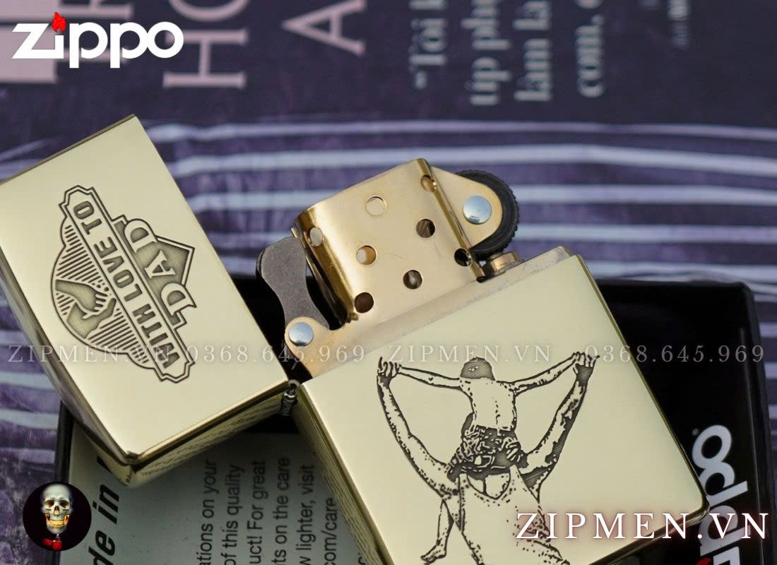 Bật lửa Zippo USA chính hãng chủ đề cha và con