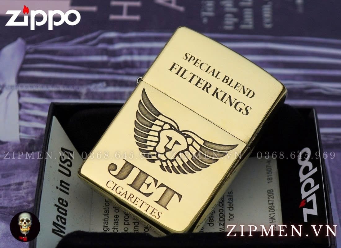 zippo USA logo bao thuốc JET chính hãng