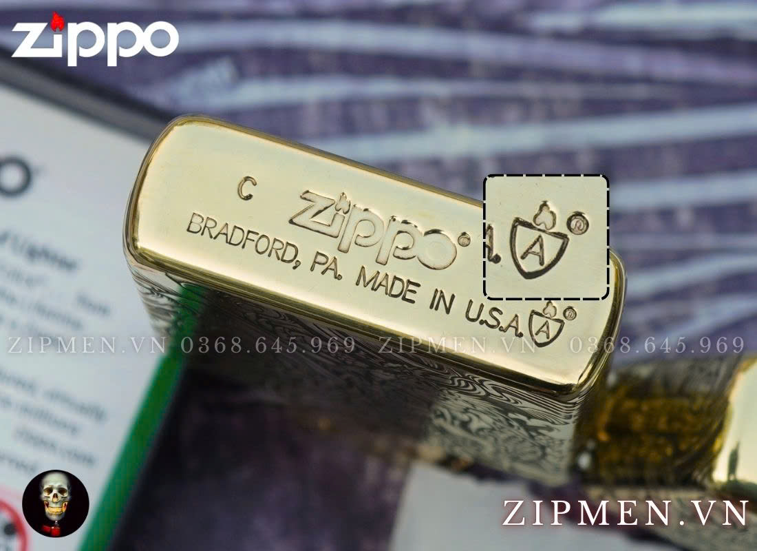 zippo USA chính hãng khắc hình Quan Vân Trường