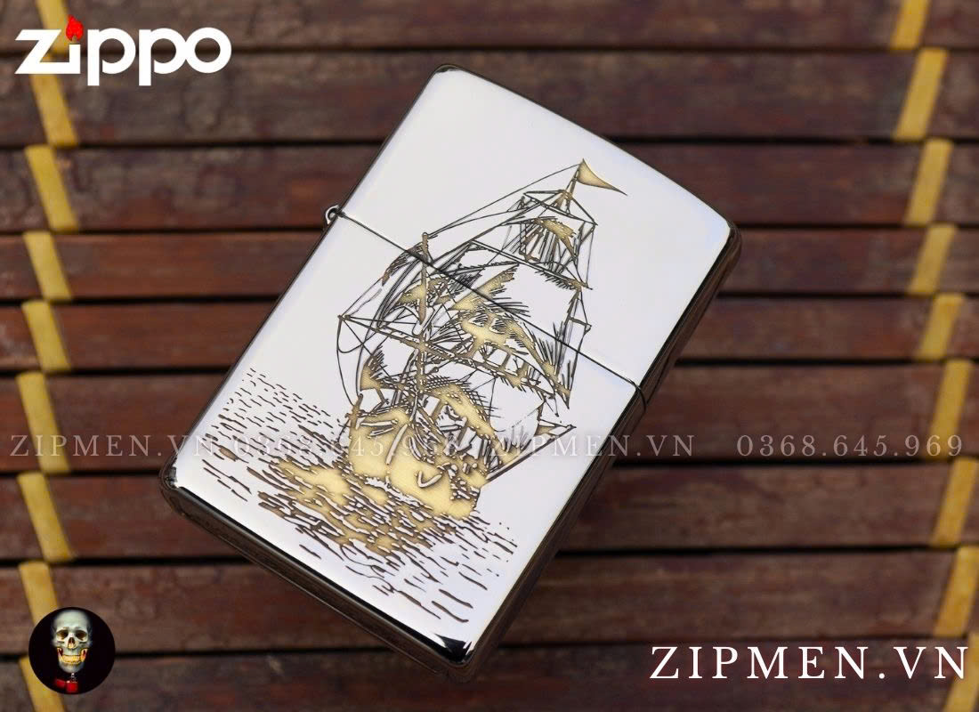Bật lửa zippo usa chủ đề thuận buồm xuôi gió