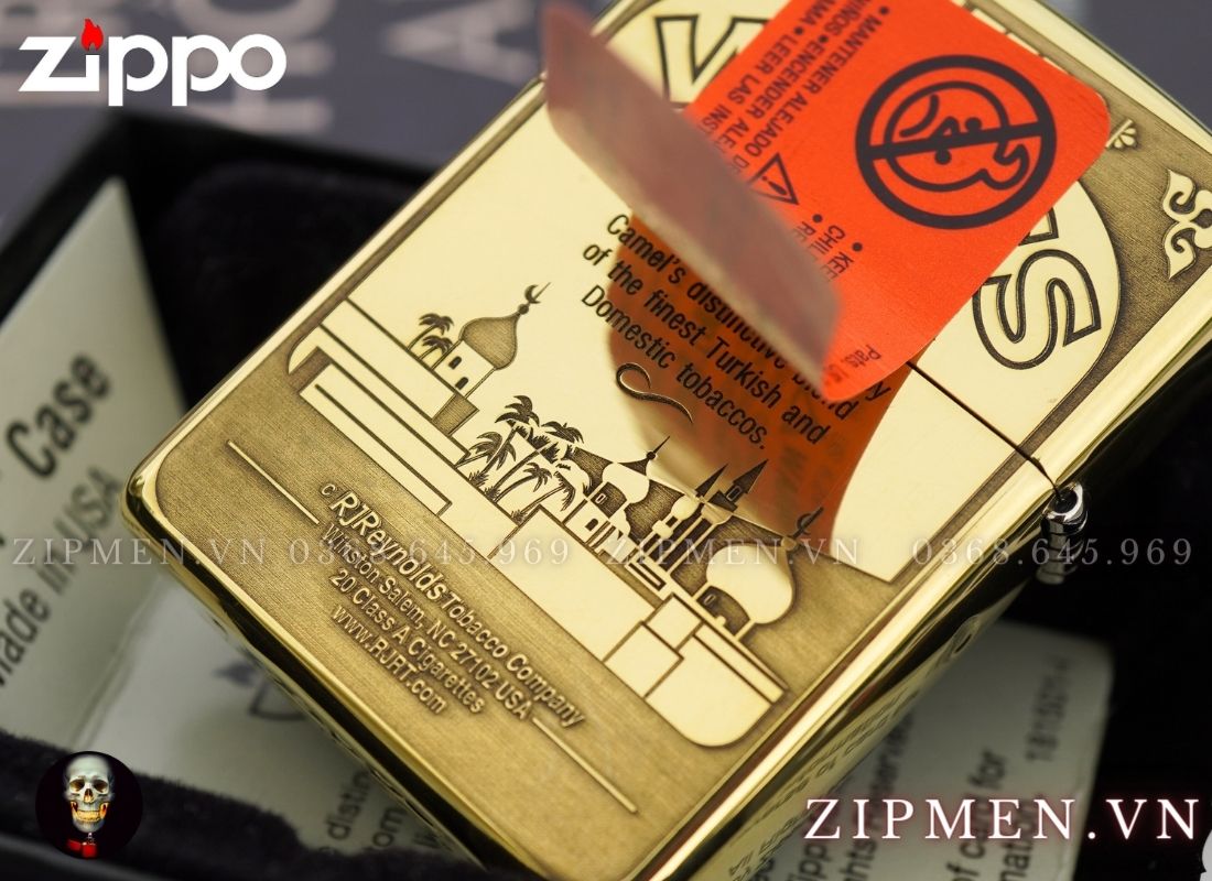 Zippo usa armor camel chính hãng Mỹ