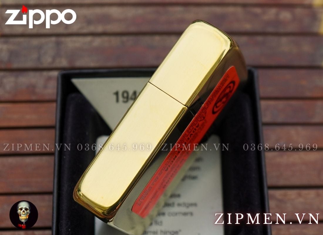 Hộp quẹt zippo replica 1941 kẻ sọc dưa Windproof Lighter