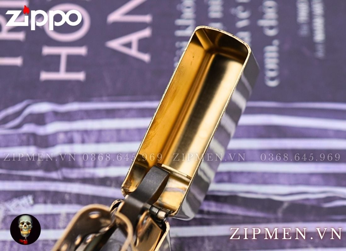 Zippo Windproof đồng thau logo zippo giá rẻ