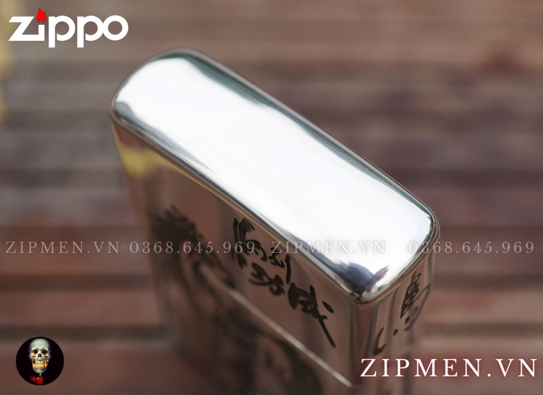 Zippo armor bạc khối mã đáo thành công