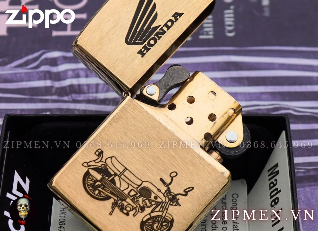 Bật lửa zippo chính hãng chủ đề xe máy Honda 67