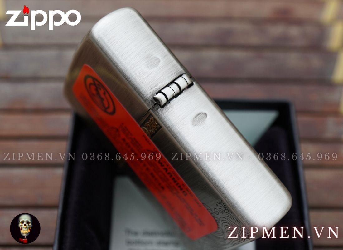 bật lửa zippo armor xuất nhật chủ đề thuỷ long