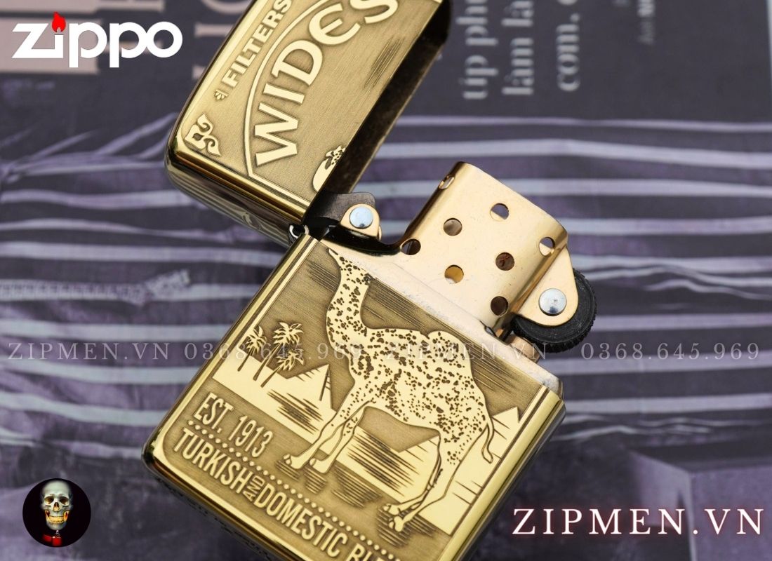Zippo usa armor camel chính hãng Mỹ