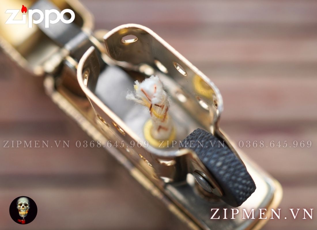 bật lửa zippo armor cá chép bông sen