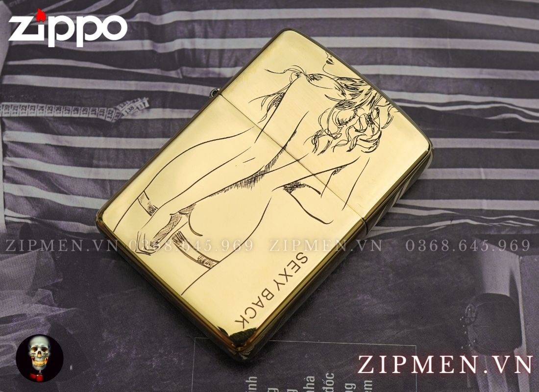 Bật Lửa Zippo Armor Zippo Chủ đề Sexy Back Zipmen 8255