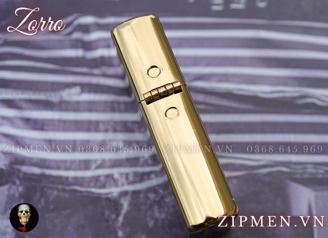 bật lửa zorro hai mộc đáy khảm than