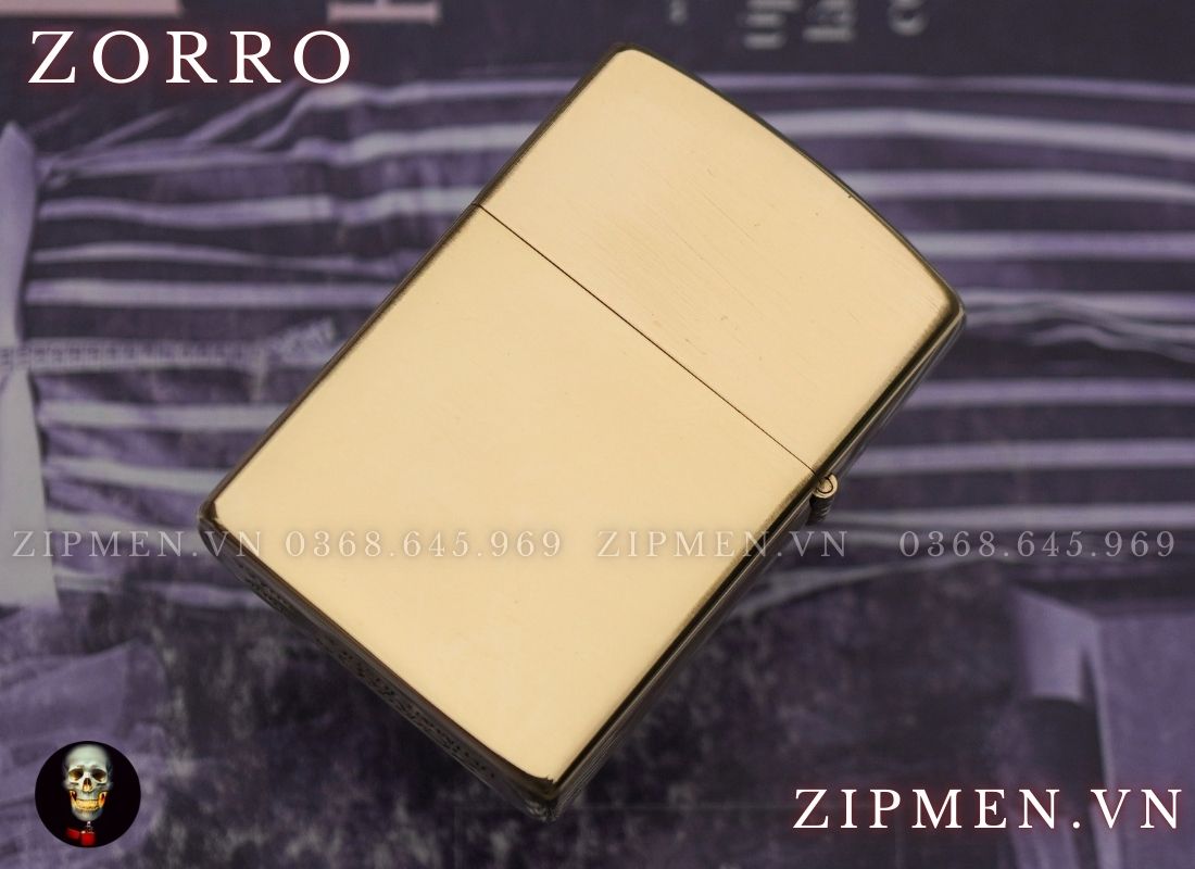 Bật lửa zorro logo bao thuốc jet vàng
