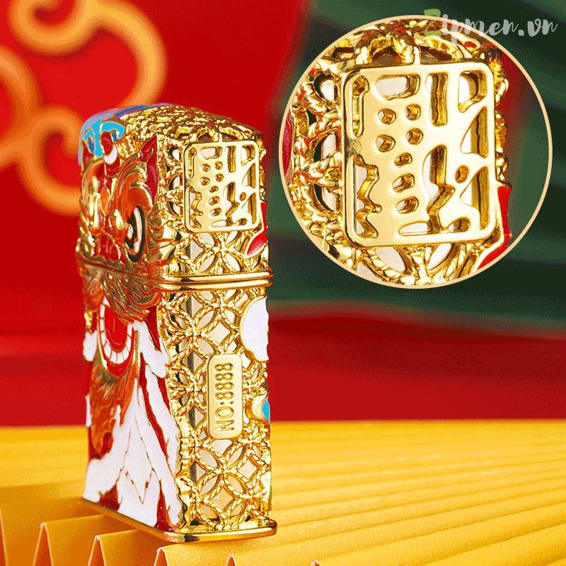 Các hoạ tiết bật lửa được làm rất tinh tế