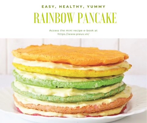 Bánh Kếp Cầu vồng | Rainbow Pancake