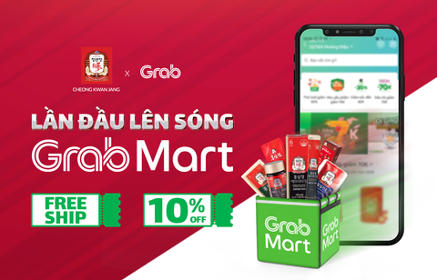 Grabmart x KGC Cheong Kwan Jang ưu đãi cực đã, có ngay tận nhà!