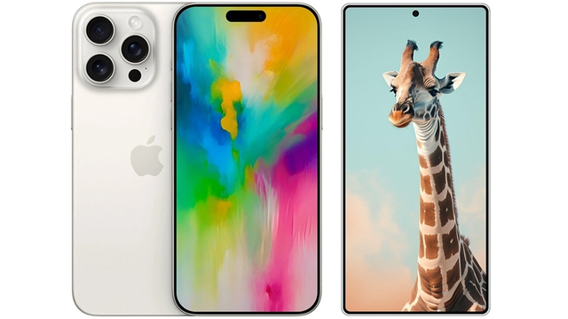 Galaxy S25 Ultra và iPhone 16 Pro Max cùng nhau xuất hiện