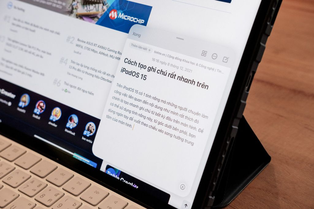 Cách tạo ghi chú rất nhanh trên iPadOS 15
