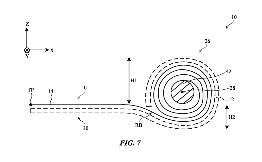 Apple được cấp bằng sáng chế cho màn hình cuộn