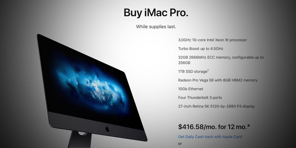 Apple ngừng iMac Pro, Apple Store cho biết mua 'trong khi nguồn cung cấp cuối cùng'