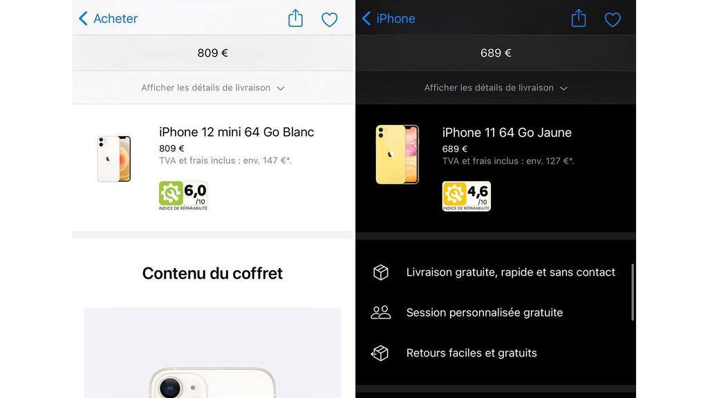 Apple bắt đầu hiển thị chỉ số khả năng sửa chữa cho iPhone và Mac ở Pháp