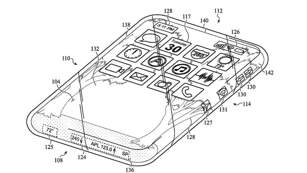 Apple tìm cách tạo iPhone với màn hình ở 6 mặt