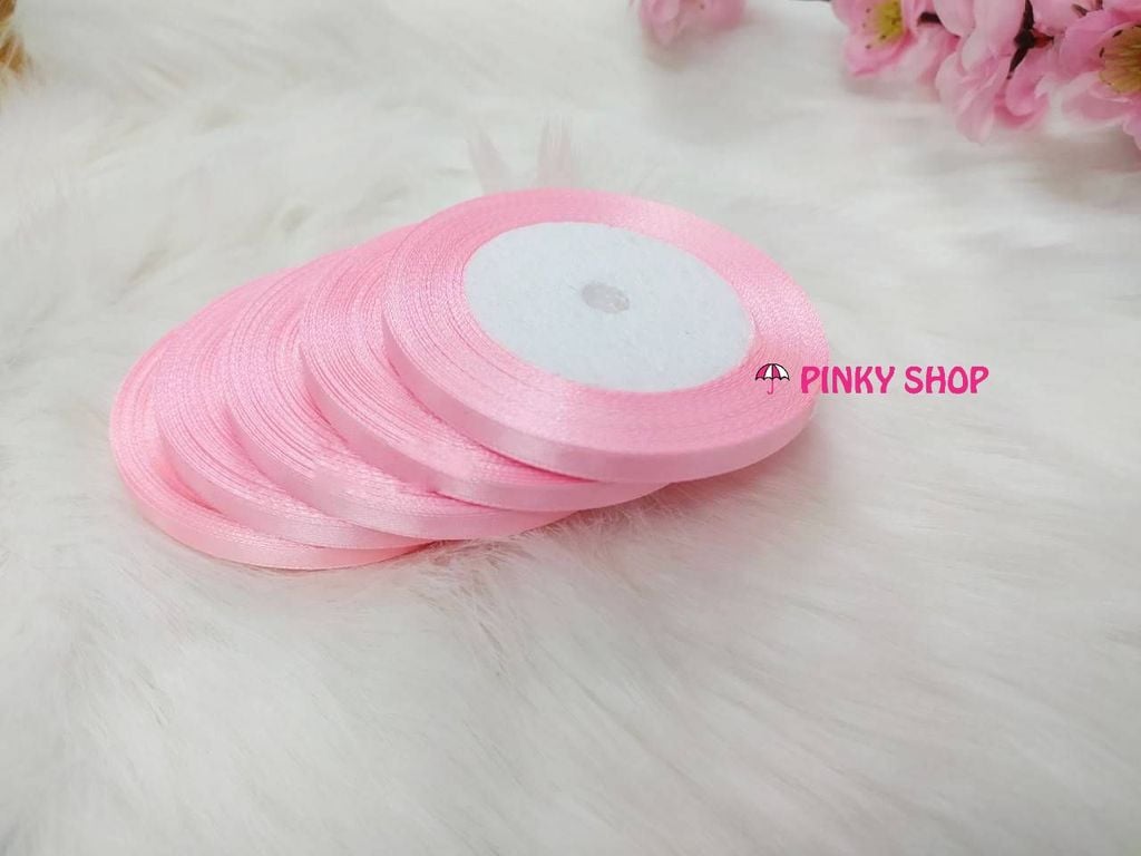 Ruy Băng, Dây Ruy Băng Lụa Trơn Pinky Shop 0.5Cm – Pinky Shop